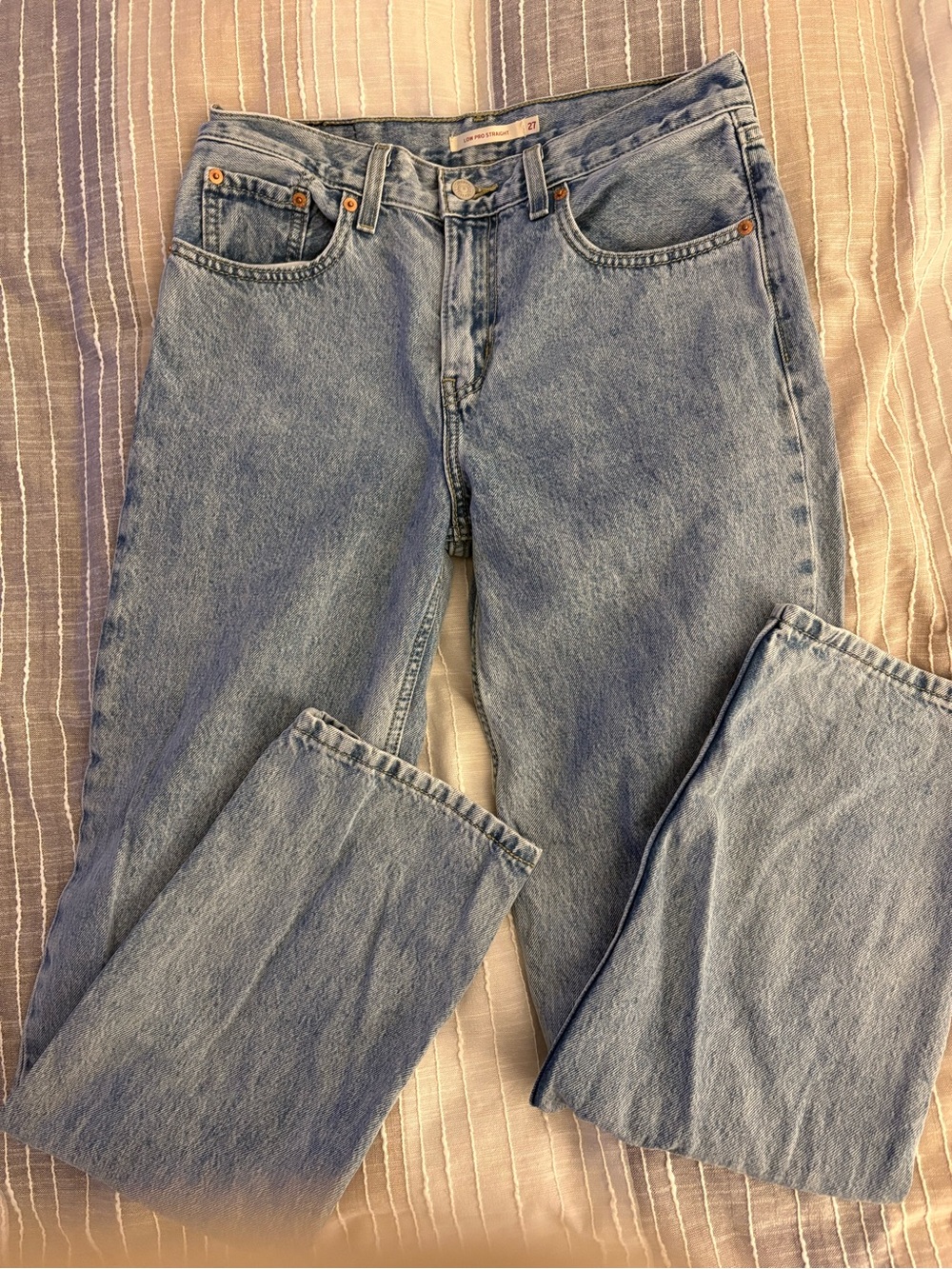 Levi's Light Blue Low Pro Straight Denim Jeans